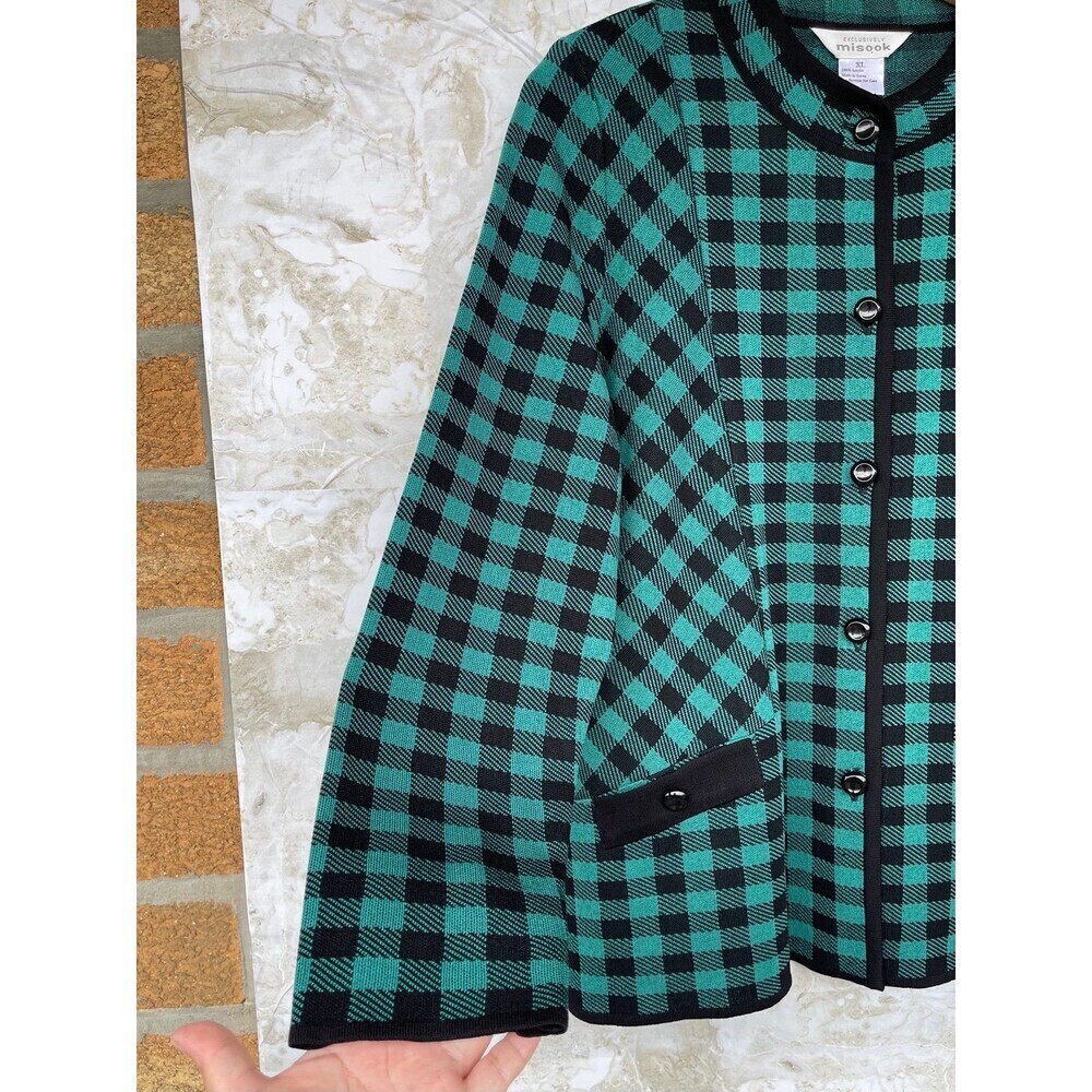 Exclusively Misook Button Front Knit Sweater Jack… - image 3